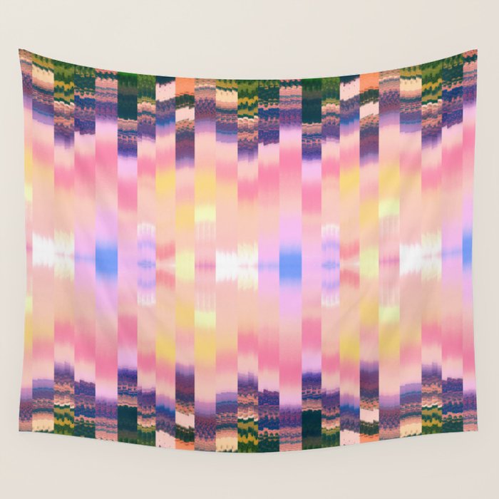 Ikat Landscape Wall Tapestry Gallery Image 1