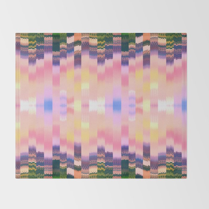 Ikat Landscape Throw Blanket Gallery Image 2