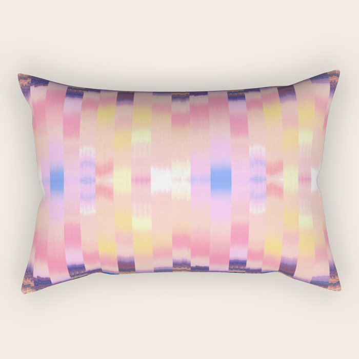 Ikat Landscape Rectangular Pillow Gallery Image 2
