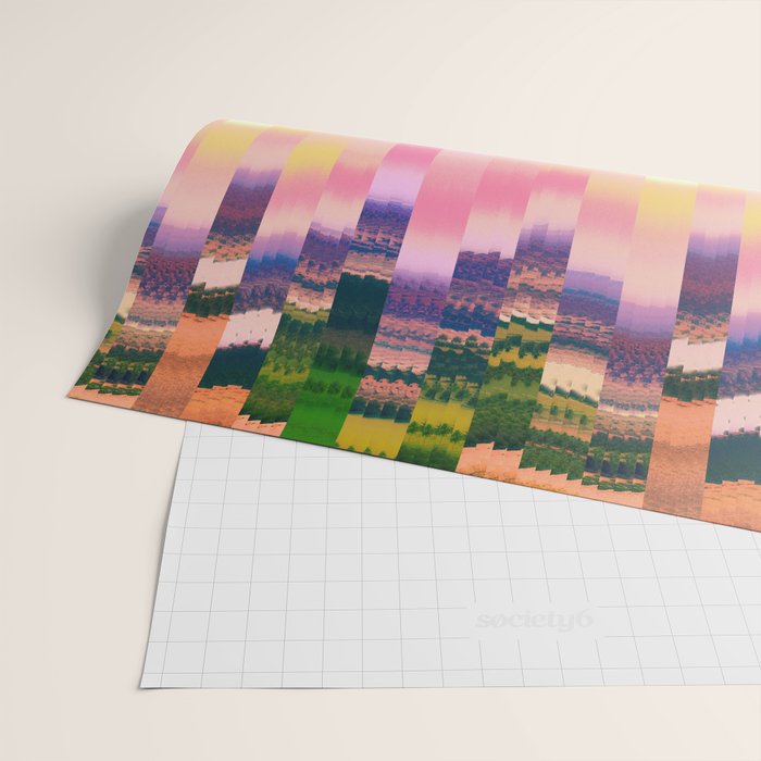 Ikat Landscape Wrapping Paper Gallery Image 2