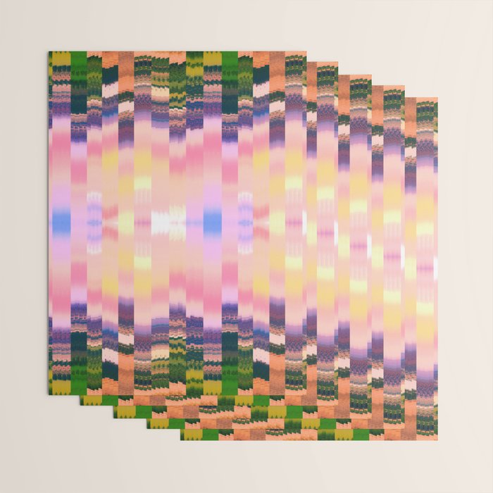 Ikat Landscape Wrapping Paper Gallery Image 3