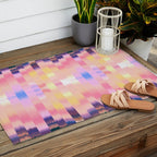 Ikat Landscape Outdoor Rug Gallery Image 2
