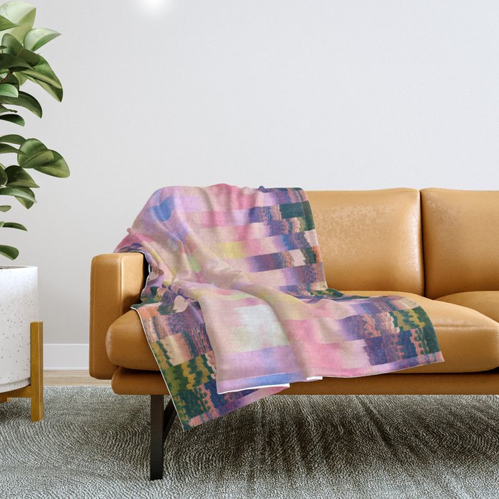 Ikat Landscape Throw Blanket Gallery Image 1