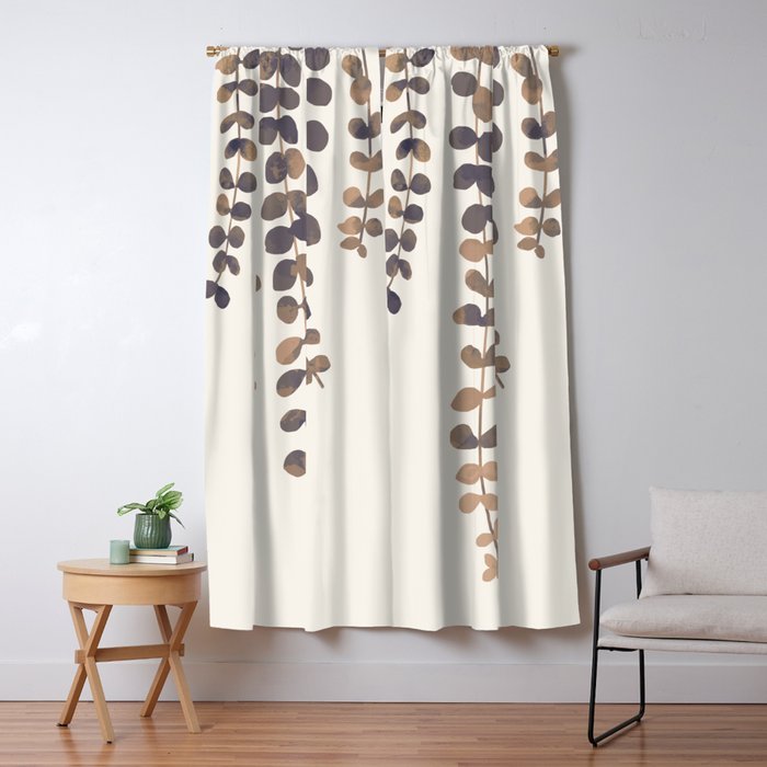 Eucalyptus Watercolor Window Curtain Gallery Image 5