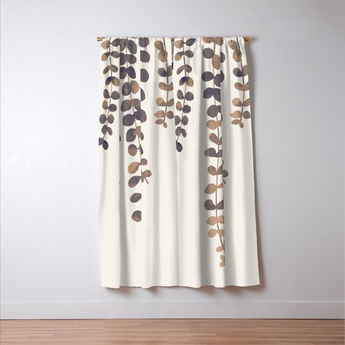 Eucalyptus Watercolor Window Curtain Gallery Image 3