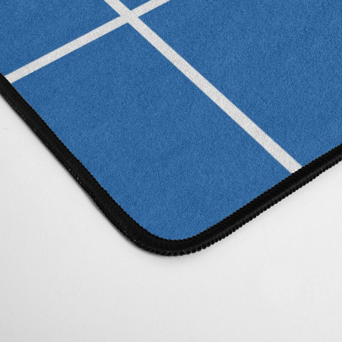 Grid (Sapphire Blue) Desk Mat Gallery Image 4
