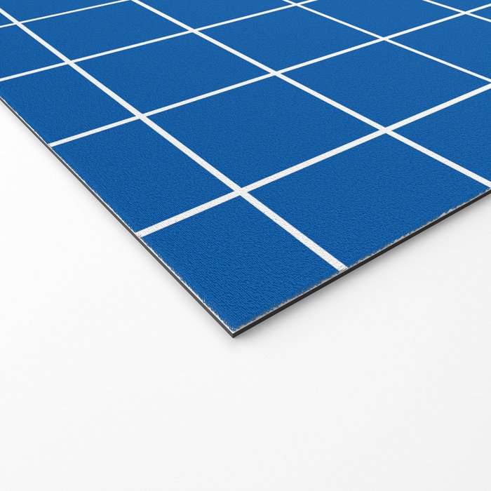 Grid (Sapphire Blue) Welcome Mat Gallery Image 2