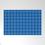 Grid (Sapphire Blue) Welcome Mat Gallery Image 1
