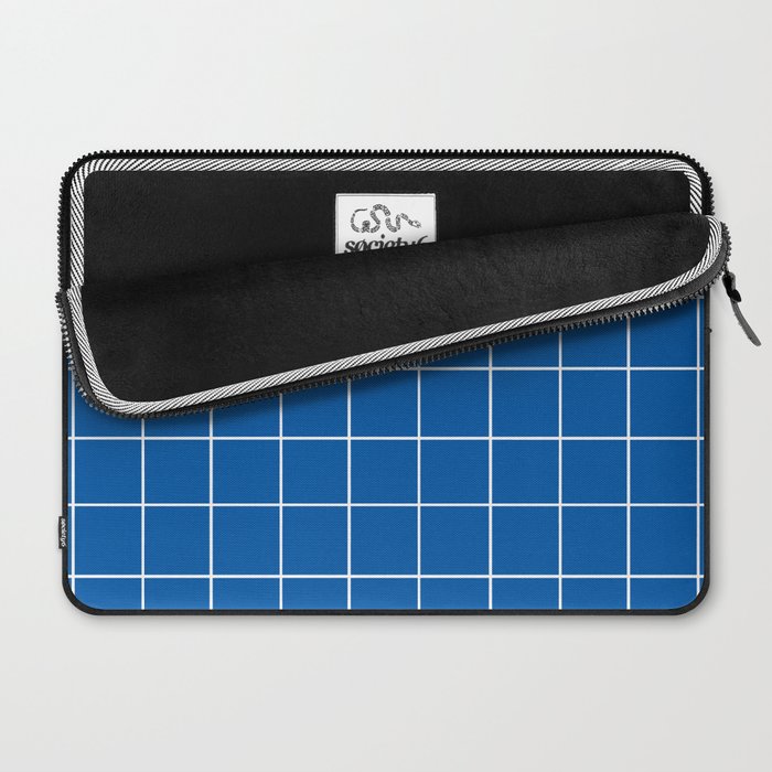 Grid (Sapphire Blue) Laptop Sleeve Gallery Image 2