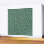 Winter & Woodsy Pine Trees in Forest Green Wall Mural Gallery Image 2