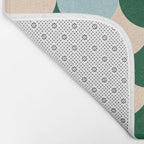 Scale Pattern / Art-deco - Light blue, Green and Cream Bath Mat Gallery Image 2