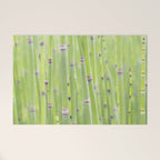 Spring green bamboo - abstract natural plant pattern - botanical photography Welcome Mat Gallery Image 1
