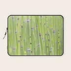 Spring green bamboo - abstract natural plant pattern - botanical photography Laptop Sleeve Gallery Image 1