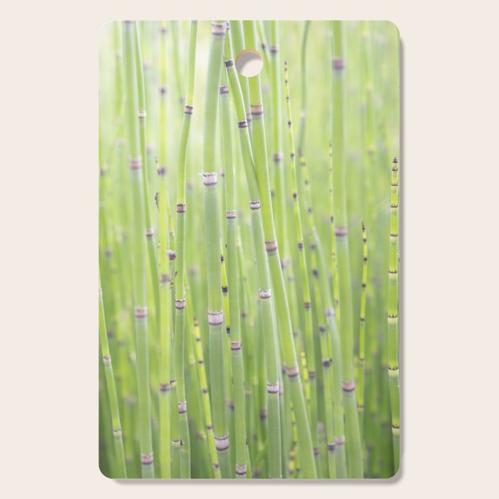 Spring green bamboo - abstract natural plant pattern - botanical photography Cutting Board Gallery Image 1
