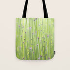 Spring green bamboo - abstract natural plant pattern - botanical photography Tote Bag Gallery Image 1