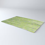 Spring green bamboo - abstract natural plant pattern - botanical photography Rug Gallery Image 3