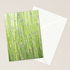 Spring green bamboo - abstract natural plant pattern - botanical photography Stationery Card Gallery Image 2