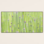 Spring green bamboo - abstract natural plant pattern - botanical photography Desk Mat Gallery Image 3
