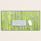 Spring green bamboo - abstract natural plant pattern - botanical photography Desk Mat Gallery Image 1