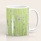 Spring green bamboo - abstract natural plant pattern - botanical photography Coffee Mug Gallery Image 1