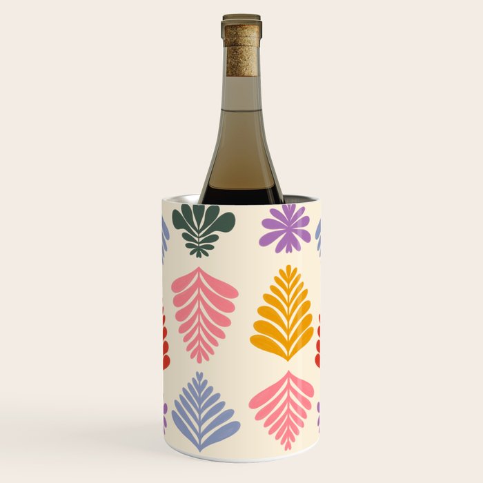 Colorful Folk Leaves Wine Chiller Gallery Image 3