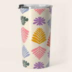 Colorful Folk Leaves Travel Mug Gallery Image 3