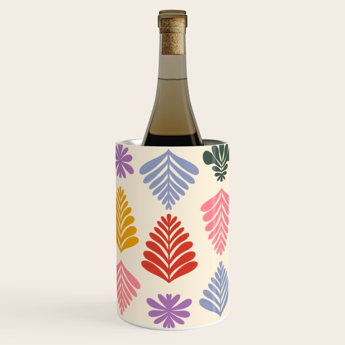 Colorful Folk Leaves Wine Chiller Gallery Image 1