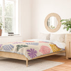 Colorful Folk Leaves Duvet Cover Gallery Image 2