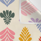 Colorful Folk Leaves Wall Tapestry Gallery Image 3