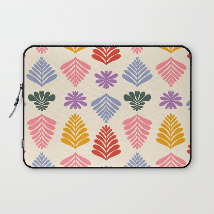 Colorful Folk Leaves Laptop Sleeve Gallery Image 1