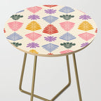 Colorful Folk Leaves Side Table Gallery Image 2