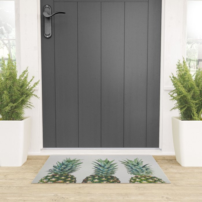 Pineapple Trio Welcome Mat Gallery Image 3