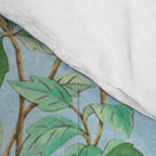 Chinoiserie Pastel Blue Floral Bird Garden II Comforter Gallery Image 4