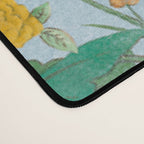 Chinoiserie Pastel Blue Floral Bird Garden II Desk Mat Gallery Image 4