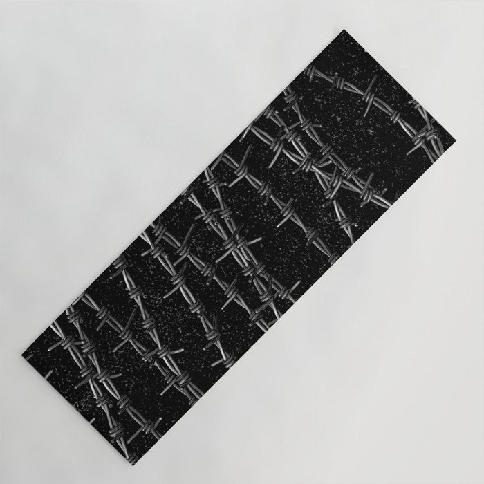 Bouquets of Barbed Wire Yoga Mat Gallery Image 1