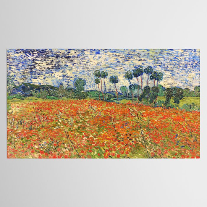 Poppy Field by Vincent van Gogh, 1890 painting Tablecloth Gallery Image 2