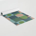 Green and blue tiles Yoga Mat Gallery Image 2