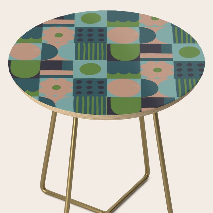 Green and blue tiles Side Table Gallery Image 2