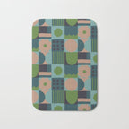 Green and blue tiles Bath Mat Gallery Image 1