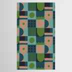 Green and blue tiles Tablecloth Gallery Image 2
