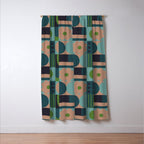 Green and blue tiles Window Curtain Gallery Image 3