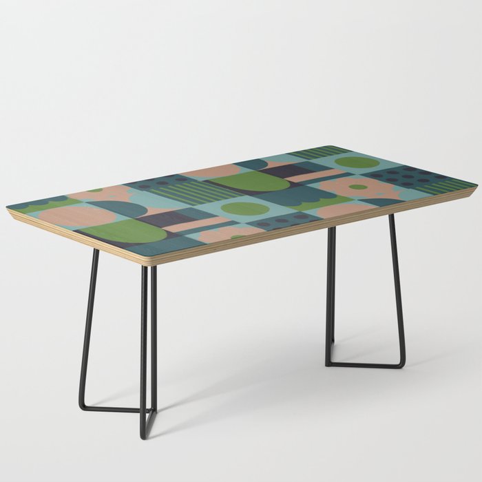 Green and blue tiles Coffee Table Gallery Image 1