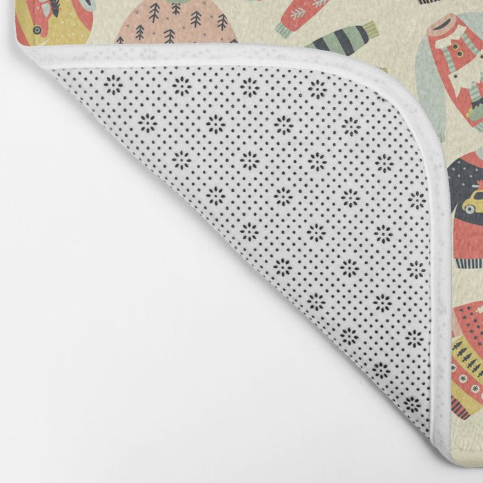 Ugly Christmas Sweaters Bath Mat Gallery Image 2