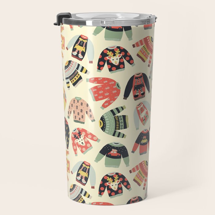 Ugly Christmas Sweaters Travel Mug Gallery Image 3