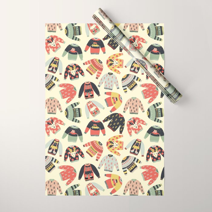 Ugly Christmas Sweaters Wrapping Paper Gallery Image 1