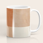 Light Terracotta Tones Geometric Abstract Artwork Coffee Mug Gallery Image 1