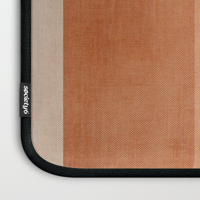 Light Terracotta Tones Geometric Abstract Artwork Laptop Sleeve Gallery Image 3