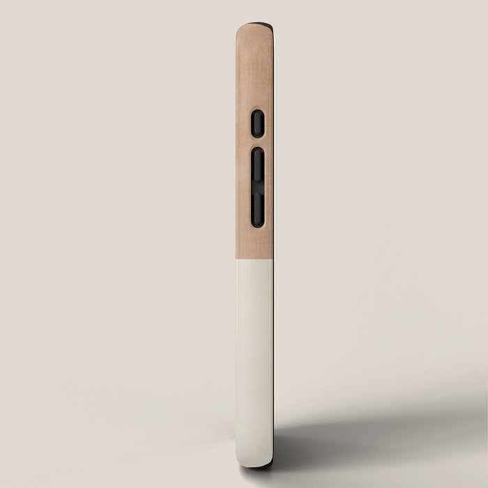 Light Terracotta Tones Geometric Abstract Artwork iPhone Case Gallery Image 2