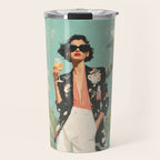Chic Summer Elegance Travel Mug Gallery Image 1