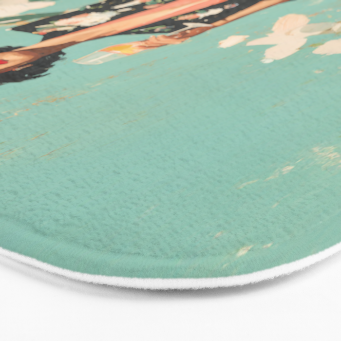 Chic Summer Elegance Bath Mat Gallery Image 3